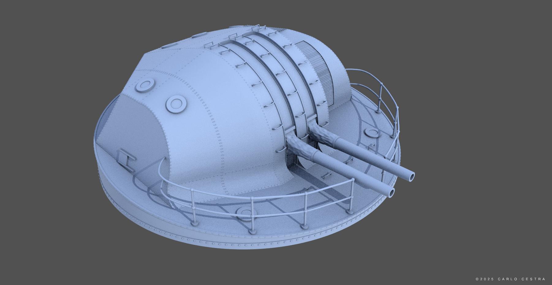 Japanese Type89 Turret 1/100 scale