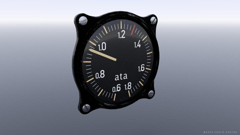 LUFTWAFFE BOOST GAUGE